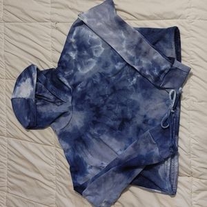 Rue 21 Cropped Tie-Dye Hoodie